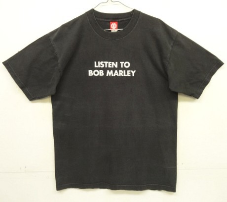 画像: 90'S ELEMENT "LISTEN TO BOB MARLEY" 初期オリジナル Tシャツ ブラック USA製 (VINTAGE) 「T-Shirt」入荷しました。