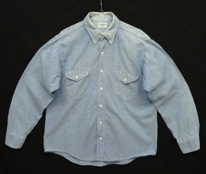 画像: 60'S OSH KOSH B'GOSH コットン100% シャンブレーシャツ ブルー USA製 (VINTAGE) 「L/S Shirt」入荷しました。