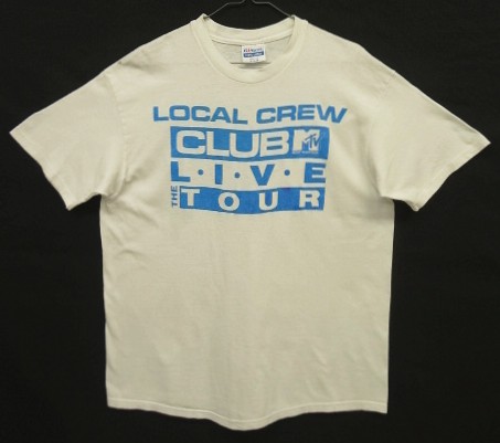 画像: 80'S CLUB MTV "LOCAL CREW" シングルステッチ 半袖 Tシャツ ホワイト USA製 (VINTAGE) 「T-Shirt」入荷しました。