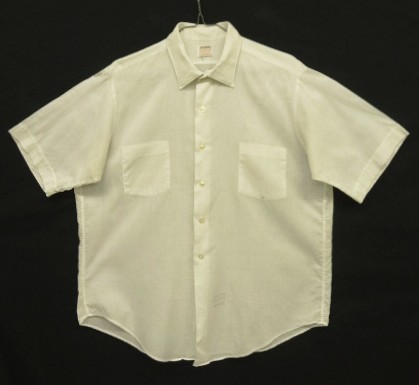 画像: 60'S PILGRIM コットン 半袖 シャツ ホワイト (VINTAGE) 「S/S Shirt」入荷しました。