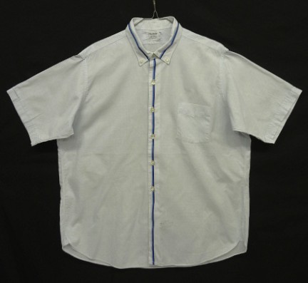 画像: 60'S PILGRIM "DAN RIVER生地" コットン マチ付き 半袖 BDシャツ ライトブルー/ドット柄 (VINTAGE) 「S/S Shirt」入荷しました。