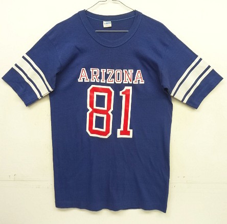 画像: 70'S CHAMPION バータグ シングルステッチ 半袖 フットボール Tシャツ ネイビー USA製 (DEADSTOCK) 「T-Shirt」入荷しました。