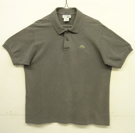 画像: 80'S CHEMISE LACOSTE ポロシャツ ダークグレー フランス製 (VINTAGE) 「S/S Polo」入荷しました。
