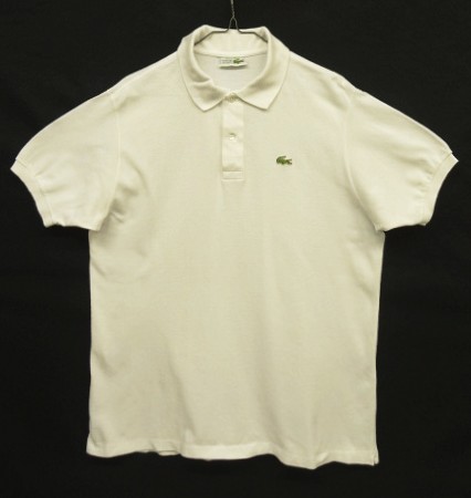 画像: 70'S CHEMISE LACOSTE ポロシャツ ホワイト フランス製 (VINTAGE) 「S/S Polo」入荷しました。