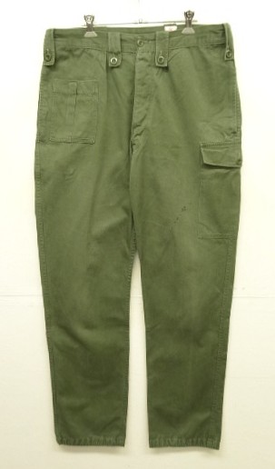 画像: 70'S ベルギー軍 "左右非対称ポケット" プリーツ入り カーゴパンツ ミリタリーグリーン (VINTAGE) 「Bottoms」入荷しました。