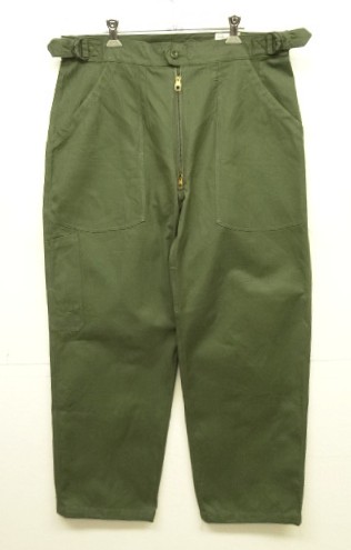 画像: 60'S フランス空軍 AIR FORCE アジャスター付き メカニックパンツ AILEEジップ (DEADSTOCK) 「Bottoms」入荷しました。