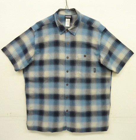 画像: PATAGONIA オーガニックコットン 半袖 A/Cシャツ オンブレチェック (USED) 「S/S Shirt」入荷しました。