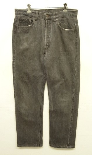 画像: 90'S LEVIS 501 デニム 先染めブラック W34L30 USA製 (VINTAGE) 「Bottoms」入荷しました。