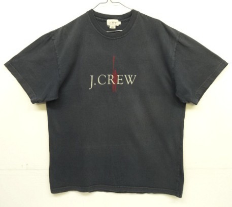 画像: 90'S J.CREW 旧タグ ロゴプリント 半袖 Tシャツ ブラック USA製 (VINTAGE) 「T-Shirt」入荷しました。