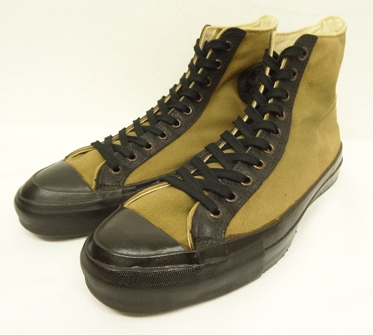 画像: 80'S CONVERSE キャンバス ハイカット スニーカー カーキ/ブラック USA製 (VINTAGE) 「Shoes」入荷しました。