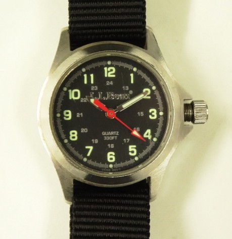 画像: LL Bean フィールドウォッチ 時計 文字盤ブラック スイス製 (VINTAGE) 「Accessorie」入荷しました。