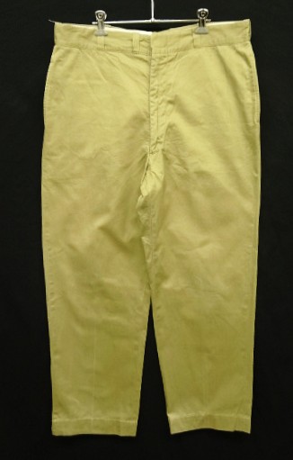 画像: 70'S アメリカ軍 US ARMY コットン100% チノパンツ RAPID製ブラスジップ (VINTAGE) 「Bottoms」入荷しました。