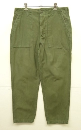 画像: 70'S アメリカ軍 US ARMY "OG107" コットンサテン ベイカーパンツ W36L31 (VINTAGE) 「Bottoms」入荷しました。