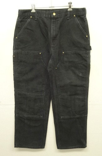 画像: 00'S CARHARTT ダブルニー ダック ペインターパンツ ブラック W36L30 USA製 (VINTAGE) 「Bottoms」入荷しました。