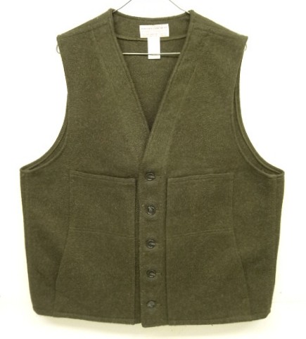画像: C.C.FILSON "MACKINAW WOOL VEST" ウールベスト フォレストグリーン USA製 (MINT CONDITION) 「No Sleeve」入荷しました。