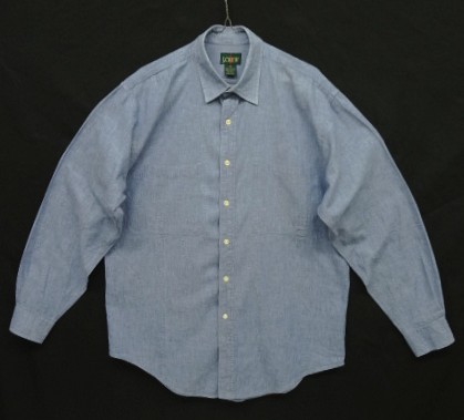 画像: 90'S J.CREW 旧タグ 長袖 シャンブレー ワークシャツ ブルー USA製 (VINTAGE) 「L/S Shirt」入荷しました。