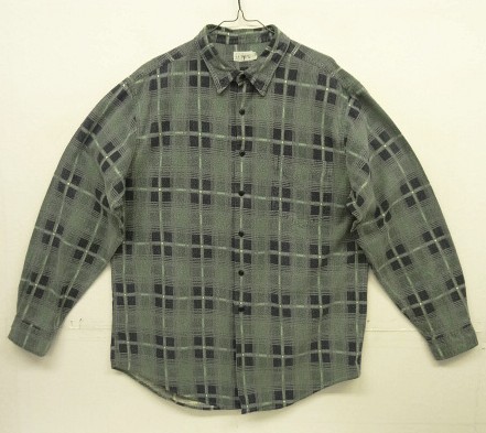 画像: 90'S J.CREW 旧タグ 長袖 プリントフランネル ワークシャツ チェック柄 (VINTAGE) 「L/S Shirt」入荷しました。