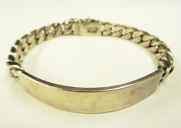 画像: シルバー925 IDブレスレット シルバー メキシコ(TAXCO)製 (VINTAGE) 「Accessorie」入荷しました。
