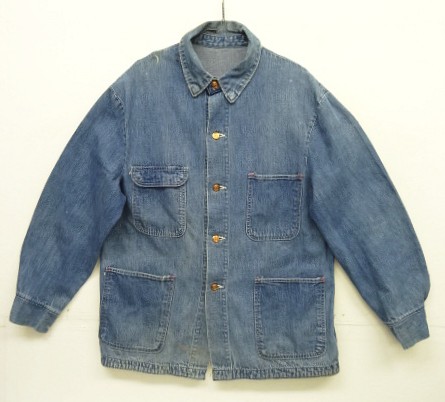 画像: 70'S WRANGLER 裏地無し デニム カバーオール インディゴ (VINTAGE) 「Jacket」入荷しました。