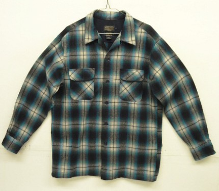画像: 00'S PENDLETON "BOARD SHIRT" ウール オープンカラーシャツ オンブレチェック (MINT CONDITION) 「L/S Shirt」入荷しました。