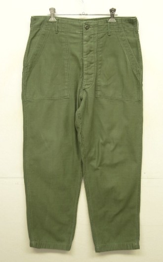 画像: 70'S アメリカ軍 US ARMY "OG107" コットンサテン ベイカーパンツ W34L31 (VINTAGE) 「Bottoms」入荷しました。