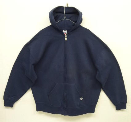 画像: 90'S RUSSELL ATHLETIC フルジップ スウェットパーカー ネイビー メキシコ製 (VINTAGE) 「Parka」入荷しました。