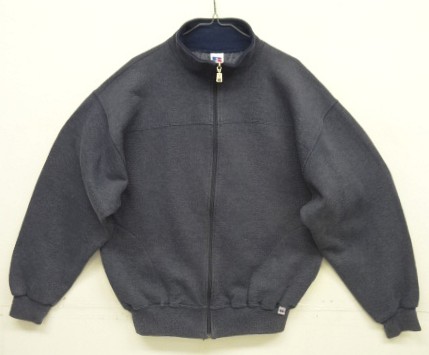 画像: 90'S RUSSELL ATHLETIC フルジップ スタンドカラー スウェットシャツ ヘザーネイビー メキシコ製 (VINTAGE) 「Sweat Shirt」入荷しました。