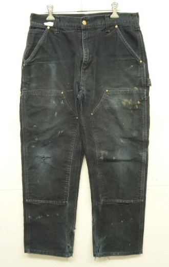画像: CARHARTT ダブルニー ダック ペインターパンツ ブラック W32L30 USA製 (VINTAGE) 「Bottoms」入荷しました。