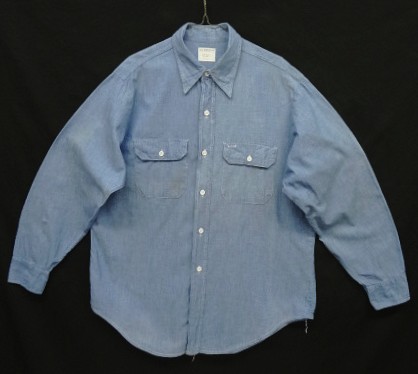 画像: 70'S BIG MAC コットン100% シャンブレーシャツ ブルー USA製 (VINTAGE) 「L/S Shirt」入荷しました。