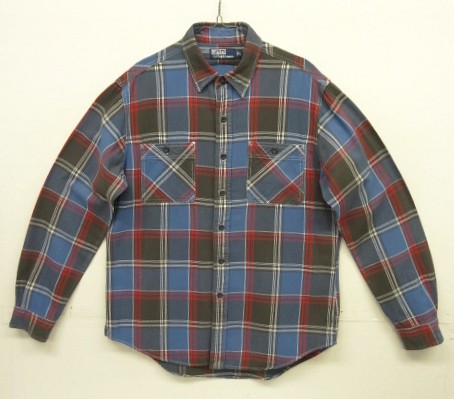 画像: 90'S RALPH LAUREN フランネル 長袖 ワークシャツ チェック柄 (VINTAGE) 「L/S Shirt」入荷しました。