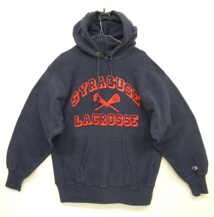 画像: 90'S CHAMPION 刺繍タグ リバースウィーブ パーカー ネイビー USA製 (VINTAGE) 「Parka」入荷しました。