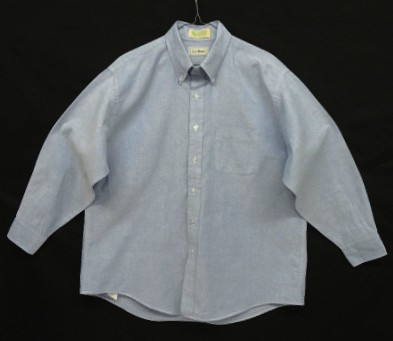 画像: 90'S LL Bean オックスフォード 長袖 BDシャツ ブルー (VINTAGE) 「L/S Shirt」入荷しました。
