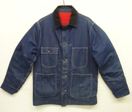 画像: 60'S POWR HOUSE 裏地キルティング デニム カバーオール インディゴ USA製 (VINTAGE) 「Jacket」入荷しました。
