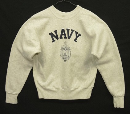 画像: 90'S US NAVAL ACADEMY ヘビーウエイト スウェットシャツ グレー (VINTAGE) 「Sweat Shirt」入荷しました。