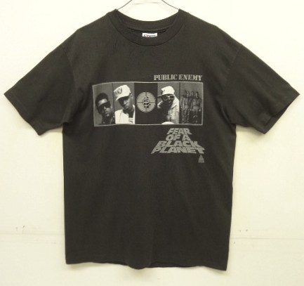 画像: 90'S PUBLIC ENEMY "FEAR OF A BLACK PLANET" シングルステッチ 両面プリント 半袖 Tシャツ ブラック USA製 (VINTAGE) 「T-Shirt」入荷しました。