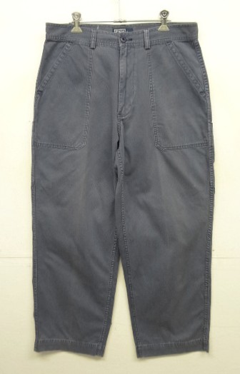画像: 90'S RALPH LAUREN コットンピケ ユーティリティパンツ ブルー (VINTAGE) 「Bottoms」入荷しました。
