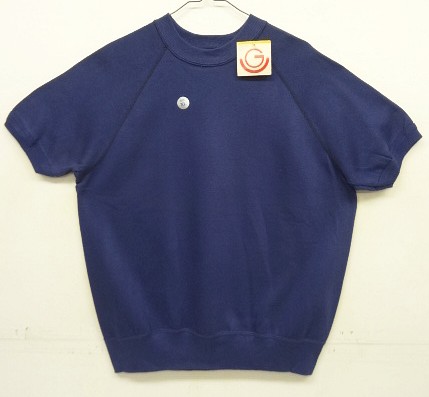 画像: 80'S GEARING UP ラグランスリーブ クルーネック 半袖 スウェットシャツ ネイビー (DEADSTOCK) 「Sweat Shirt」入荷しました。