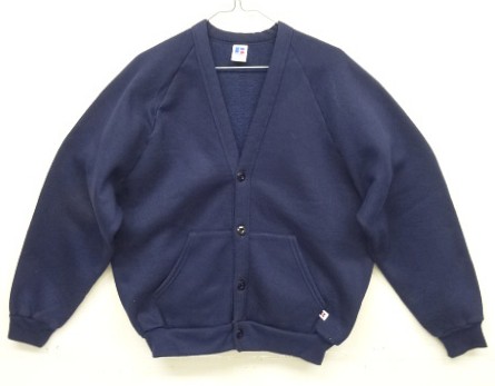 画像: 90'S RUSSELL ATHLETIC スウェット カーディガン ネイビー USA製 (VINTAGE) 「Sweat Shirt」入荷しました。
