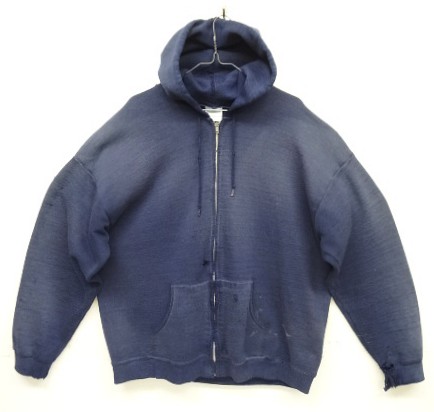 画像: 90'S CHEETAH フルジップ スウェットパーカー フェードネイビー アルミジップ USA製 (VINTAGE) 「Parka」入荷しました。