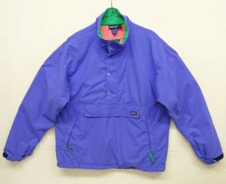 画像: 90'S PATAGONIA 旧ロゴ ハーフジップ ナイロンアノラック ブルー USA製 (VINTAGE) 「Jacket」入荷しました。