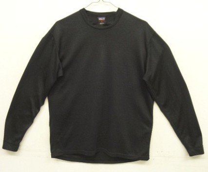 画像: 00'S PATAGONIA "CAPILENE" クルーネック ロングスリーブ ブラック USA製 (VINTAGE) 「T-Shirt」入荷しました。