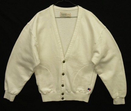 画像: 80'S LL Bean by RUSSELL ATHLETIC スウェットカーディガン ホワイト USA製 (VINTAGE) 「Sweat Shirt」入荷しました。