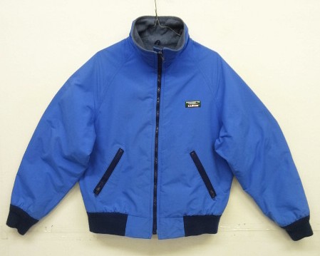 画像: 90'S LL Bean 裏地フリース ナイロンジャケット ブルー (VINTAGE) 「Jacket」入荷しました。
