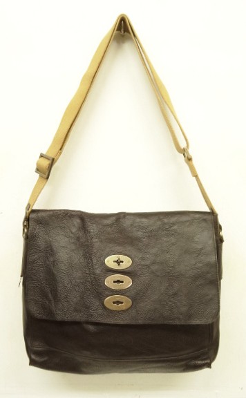 画像: MULBERRY レザー メッセンジャーバッグ ダークブラウン (USED) 「Bag」入荷しました。