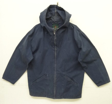 画像: 90'S J.CREW 旧タグ キャンバス ジップパーカー ネイビー (VINTAGE) 「Jacket」入荷しました。