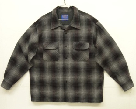画像: 90'S PENDLETON "BOARD SHIRT" ウール オープンカラーシャツ オンブレチェック (VINTAGE) 「L/S Shirt」入荷しました。