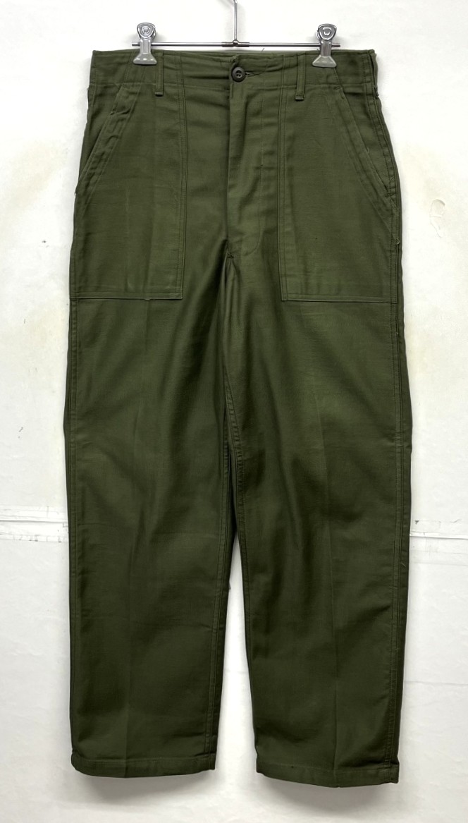 画像: 70'S アメリカ軍 US ARMY "OG107" コットンサテン ベイカーパンツ GENERALジップ (DEADSTOCK) 「Bottoms」入荷しました。