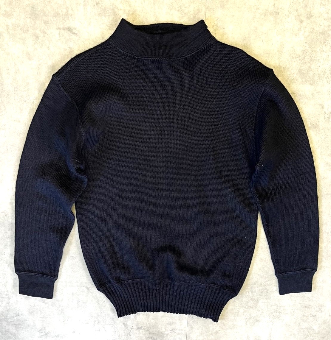 画像: 50'S アメリカ軍 US NAVY ウール モックネック ゴブセーター ダークネイビー (VINTAGE) 「Knit」入荷しました。