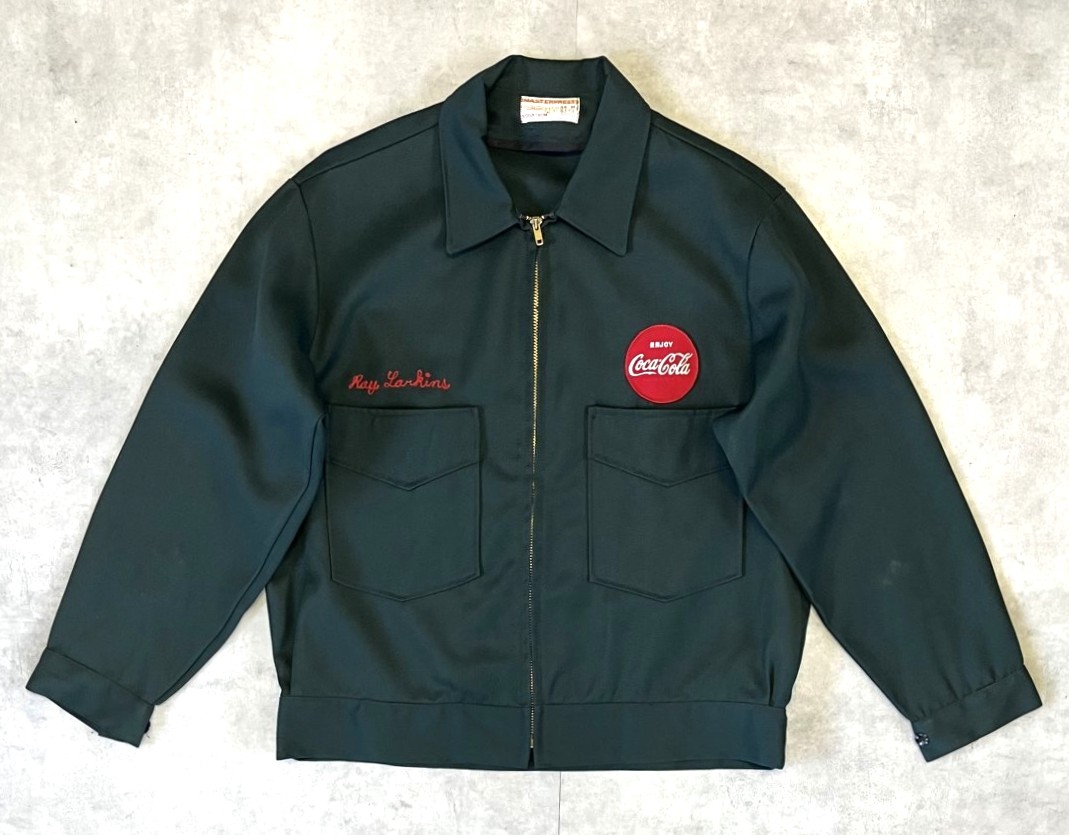 画像: 70'S RIVERSIDE MASTERBILT レーヨン ドリズラージャケット ダークグリーン TALONジップ (DEADSTOCK) 「Jacket」入荷しました。