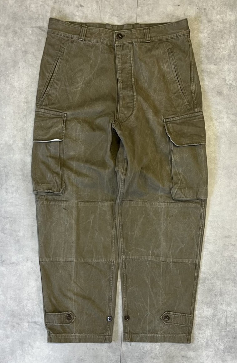 画像: 50'S フランス軍 M47 後期型 ヘリンボーンツイル フィールドパンツ カーキ 23 (VINTAGE) 「Bottoms」入荷しました。